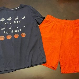 Old Navy Active basketball tee and shorts